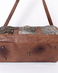 American Darling ADBGS174BRAHACGO Duffel Hair On Genuine Leather Women Bag Western Handbag Purse