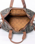 American Darling ADBGS174BRAHACGO Duffel Hair On Genuine Leather Women Bag Western Handbag Purse