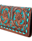 American Darling ADBG489 Wallet Hand Tooled Genuine Leather Women Bag Western Handbag Purse