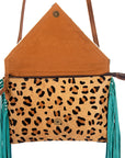 American Darling Women's Envelope Bag Hair - On Genuine Leather Handbag and Ladies Purse