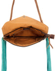 American Darling Women's Envelope Bag Hair - On Genuine Leather Handbag and Ladies Purse