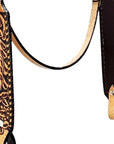Western Horse Headstall American Leather Carved Tan Hilason