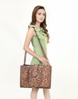 American Darling ADBGH104 Tote Hand Tooled Genuine Leather Women Bag Western Handbag Purse