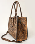 American Darling ADBGH104 Tote Hand Tooled Genuine Leather Women Bag Western Handbag Purse