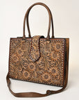 American Darling ADBGH104 Tote Hand Tooled Genuine Leather Women Bag Western Handbag Purse