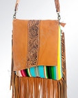 American Darling ADBGZ129F13 Large Crossbody Hand Tooled Saddle Blanket Genuine Leather Women Bag Western Handbag Purse