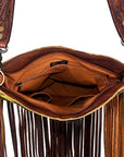 American Darling ADBGZ152 Large Crossbody Hair-On Genuine Leather Women Bag Western Handbag Purse