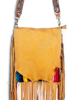 American Darling ADBGZ153 Messenger Saddle Blanket Genuine Leather Women Bag Western Handbag Purse