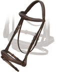 ExionPro Fancy Stitched Raised Anatomical Bridle with Rubber Reins