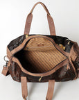 American Darling ADBGS174BRAC2 Duffel Hair On Genuine Leather Women Bag Western Handbag Purse