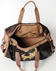 American Darling ADBGS174BRAC2 Duffel Hair On Genuine Leather Women Bag Western Handbag Purse