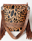 American Darling Messenger Hand Tooled Hair On Genuine Leather Women Bag Western Handbag Purse