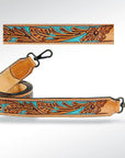 American Darling ADSTF107 Hand Tooled Genuine Leather Crossbody Handle Strap For Bags