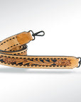 American Darling ADSTF110 Hand Tooled Genuine Leather Crossbody Handle Strap For Bags