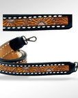 American Darling ADSTF111 Hand Tooled Genuine Leather Crossbody Handle Strap For Bags