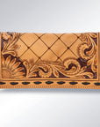 American Darling ADBG495 Wallet Hand Tooled Genuine Leather Women Bag Western Handbag Purse