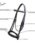 ExionPro Padded Hunter Bridle with Reins