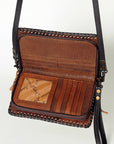 American Darling ORGANISER Upcycled Wool Genuine Leather women bag western handbag purse