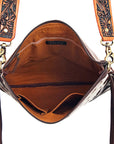 American Darling ADBGD102 Large Crossbody Hair-On Genuine Leather Women Bag Western Handbag Purse