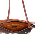 American Darling ADBGD103 Envelope Hand Tooled Hair-On Genuine Leather Women Bag Western Handbag Purse