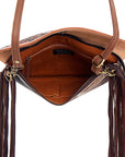 American Darling ADBGD104 Clutch Hand Tooled Hair-On Genuine Leather Women Bag Western Handbag Purse