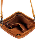 ADBG336SUNF American Darling Hand Tooled Hair On Genuine Leather Women Bag Western Handbag Purse