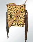 American Darling Messenger Hand Tooled Hair On Genuine Leather Women Bag Western Handbag Purse