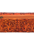 American Darling ADBG486A Wallet Hand Tooled Genuine Leather Women Bag Western Handbag Purse