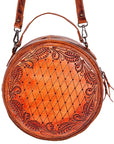 American Darling Hand Tooled Genuine Leather Women Bag Western Handbag Purse