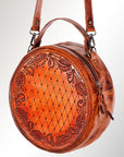 American Darling Hand Tooled Genuine Leather Women Bag Western Handbag Purse