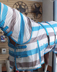 Horse Fly Sheet Uv Protect Mesh Bug Mosquito Summer Turquoise Grey