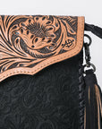 American Darling ADBGD113 Envelope Hand Tooled Genuine Leather Women Bag Western Handbag Purse