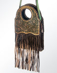 American Darling ADBGH116 Clutch Hand Tooled Genuine Leather Women Bag Western Handbag Purse