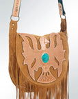 American Darling ADBGH125 Crossbody Hand Tooled Genuine Leather Women Bag Western Handbag Purse