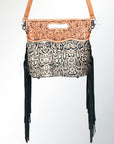 American Darling Clutch Hand Tooled Saddle Blanket Fabric Genuine Leather Western Women Bag Handbag Purse | Purses for Cute