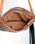 American Darling Clutch Hand Tooled Saddle Blanket Fabric Genuine Leather Western Women Bag Handbag Purse | Purses for Cute