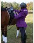Purple Duck Down Riding Jacket