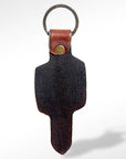 American Darling ADKR145 Hand Tooled Carved Genuine Leather Keyring