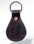 American Darling ADKR150 Hand Tooled Carved Genuine Leather Keyring