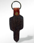 American Darling ADKR161 Hand Tooled Carved Genuine Leather Keyring