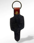 American Darling ADKR163 Hand Tooled Carved Genuine Leather Keyring