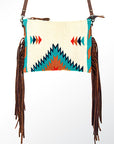 American Darling Saddle Blanket Genuine Leather Women Bag Western Handbag Purse