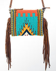 American Darling Saddle Blanket Genuine Leather Women Bag Western Handbag Purse