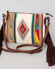 American Darling Saddle Blanket Genuine Leather Women Bag Western Handbag Purse