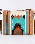 American Darling Saddle Blanket Genuine Leather Women Bag Western Handbag Purse