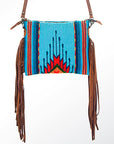 American Darling Saddle Blanket Genuine Leather Women Bag Western Handbag Purse
