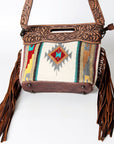 American Darling ADBG496A Clutch Hand Tooled Saddle Blanket Genuine Leather Women Bag Western Handbag Purse
