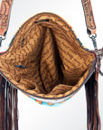 American Darling Signature Crossbody Hand Tooled Saddle Blanket Genuine Leather Women Bag Western Handbag Purse