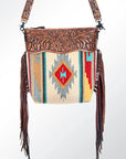 American Darling Signature Crossbody Hand Tooled Saddle Blanket Genuine Leather Women Bag Western Handbag Purse