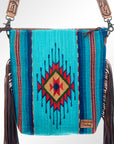 American Darling Signature Crossbody Hand Tooled Saddle Blanket Genuine Leather Women Bag Western Handbag Purse